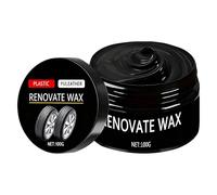 Limpiador de Neumáticos y Llantas,Crema Potente De 100 Gramos Con Esponja | Crema Para Llantas De Coche | para Entrada Patio Garaje Exterior Fábrica Taller Reparación Detallado