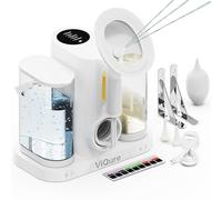 Limpiador de oídos eléctrico alimentado por agua, kit de eliminación de cera, apto para FSA/HSA, herramienta de limpieza de oídos con 4 modos de limpieza y 2 puntas de oído, sistema de irrigación de