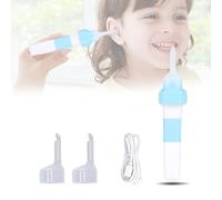 Limpiador de Oídos Eléctrico, Gran Potencia De Aspiración Dispositivo De Succión De Cera De Oídos Silicona Con Luz y 2 Puntas Suaves y Cable De Carga USB Para Bebé, Adulto