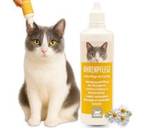 Limpiador de Oídos para Gatos I Limpiador de Oídos para Gatos para el Cuidado de los Oídos I Removedor de Cera para Oídos I Higiene I Gotas para Oídos Previenen el Picor el Olor la Inflamación 100ml