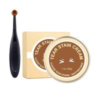 Limpiador de ojos de perro, bálsamo de 30 g para eliminar la suciedad, con cepillo para eliminar las lágrimas naturales de los perros, manchas - para gatos, cachorros, razas pequeñas, medianas y