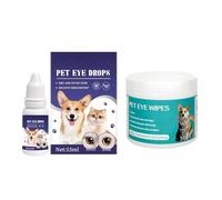 Limpiador de Ojos Perros y Gatos, Pet Skin Soothing Spray, Hidrata, Lubrica, Limpia, Humectante, Elimina Manchas lagrimal Oscuras y Costras, Alivia la Sequedad, Apto para Gatos y Perros