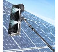 Limpiador de Paneles solares eléctrico con Varilla telescópica y batería de Litio. Cepillo eficiente para techos, oficinas y Jardines. Alcance de 550 cm.