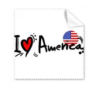 Limpiador de pantalla con diseño de corazón con texto en inglés "I Love America Word" (5 unidades)