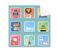Limpiador de pantalla para gafas de cultura japonesa de viaje, 5 unidades