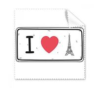 Limpiador de pantalla para teléfono con diseño de la torre I Love Eiffel, 5 unidades