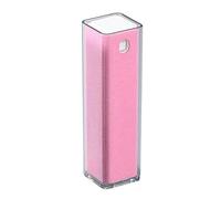 Limpiador de pantalla sin rayas de 15 ml con paño de microfibra, solución de limpieza todo en uno para teléfonos, tabletas, portátiles, removedor de grasa, rosa, 15 ml