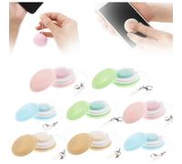 Limpiador de pantallas para teléfono Macaron (12 unidades), paño portátil para móviles y gafas, compatible con iPhone y Android.