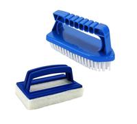 Limpiador de Paredes - Mango ergonómico, Limpieza Profunda | Cepillo de Superficie Duradero con Almohadilla reemplazable, Herramienta Manual para, Limpiador Compacto para bañeras para