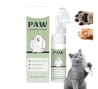 Limpiador de patas de perro - Accesorios de limpieza con cepillo de silicona, 100 ml limpiador de pies para mascotas con cepillo | cachorros sucios, barrosos, gatos, razas pequeñas, medianas y grandes