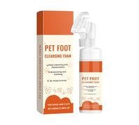 Limpiador de patas de perro - Limpiador de patas de gato - 100 ml con cepillo suave, champú exfoliante para razas medianas y grandes, cuidado de la piel, baño, baño, spa, hogar