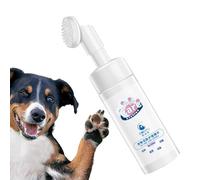 Limpiador de patas espumoso, limpiador suave de patas para perros, champú sin agua, limpiador de patas de perro, limpiador de pies de perro con cepillo, pH equilibrado, mousse natural