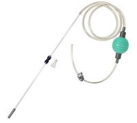 Limpiador de peceras de 5 galones y sifón cambiador de agua de acuario con un tubo de agua más delgado. Perfecto para limpiar peceras pequeñas, aspiradora de grava para kit de acuario (verde)