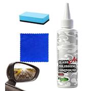 Limpiador de película de aceite para parabrisas, 150 ml, limpieza detallada de larga duración, kit de limpieza para parabrisas de coche, para estacionamiento, conducción nocturna en caso de niebla y