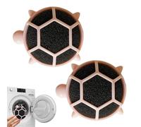 Limpiador de pelusas para lavadora: forma de tortuga, atrapador de pelo, almohadilla absorbente de fibra de tela, trampa de desechos de malla reutilizable, herramienta de cepillo de ciclo de