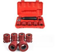 Limpiador de pernos de rueda de coche, juego de 9 cepillos de eliminación de óxido de 12-28 mm, herramienta de destornillador de impacto de taladro a presión