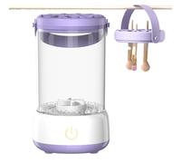 Limpiador de pinceles de maquillaje | Lavador multifunción para herramientas de maquillaje | Limpiador automático de cepillos cosméticos - para baño, estudio y entusiastas de la belleza