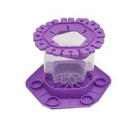 Limpiador de pinceles para pintura acrílica, copa hexagonal de silicona para pinceles, área de captación, herramienta de limpieza de pinceles multifuncional extraíble para guardería, aula, escuela