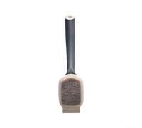 Limpiador de platos resistente con mango extendido para limpieza profunda de ollas, sartenes, parrillas y estantes de horno, generación eficiente de espuma (negro gris)