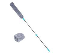 Limpiador de polvo telescópico, plumero largo y flexible, herramienta de limpieza flexible, cepillo de polvo extraíble, colector de polvo multifuncional, plumero extra largo, cepillo plano para el