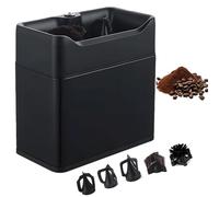 Limpiador de portafiltros eléctrico, máquina de limpieza automática de 3 litros con 3 raspadores y 2 cepillos, se adapta a portafiltros de 51 mm y 58 mm, montaje en pared o mostrador para cafeterías y