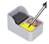 Limpiador De Puntas De Cautín - Esponja De Cobre Y Acero De Silicona 7,8x5,2x4,5 Cm | Limpiador De Puntas De Hierro De Alta Temperatura | De Recolección De Escoria De Soldadura | Herramienta De L