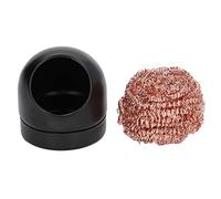 Limpiador de puntas de soldador Alambre de limpieza de acero inoxidable con soporte ALTA n el trabajo NEGRO ROSADO
