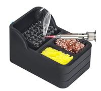 Limpiador De Puntas De Soldador - Kit De Limpieza Portátil De Bobinas De Latón De Alta Temperatura | Cepillo Y Esponja De Acero, Soporte De Limpieza Pequeño, Herramienta De Mantenimiento Todo En