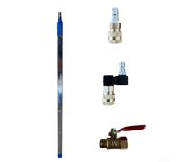 Limpiador de radiador automotriz de acero inoxidable con cabezal giratorio de 360 grados e interruptor para una limpieza conveniente de los tanques de agua del vehículo 40/60CM (C)