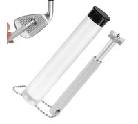 Limpiador de ranuras de golf: afilador de aluminio de precisión, herramienta ajustable segura con correa para la muñeca | Clubes Hierros Hombres Mujeres Jóvenes Mantenimiento Accesorios Curso de entre