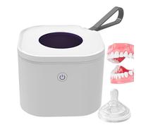 Limpiador de retención UV - Caso de esterilización UVC de 5W para electrodomésticos dentales | 800 mAh recipiente de protección bucal recargable con diseño portátil compacto, caja de limpieza