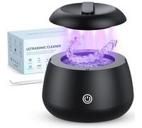 Limpiador de retenedores, máquina limpiadora de retenedores de 46 kHz y 220 ml con control de un solo toque, limpieza profunda para protector bucal, aparatos ortopédicos, alineadores invisibles