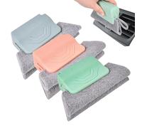 Limpiador de rieles para puertas corredizas,Limpiador de rieles para ventanas - 3 cepillos de ventana eficaces de mano para puerta corredera - Herramienta multifuncional eficaz para limpiar alféizares