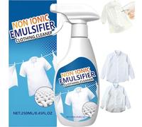 Limpiador de ropa emulsionante no iónico 250 ml, quitamanchas para lavandería, spray quitamanchas para ropa, emulsionante natural para ropa. (1pcs)