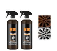 Limpiador de ruedas Bronze Bomber,Limpiador de ruedas no ácido,Spray de limpieza de ruedas para llantas de lavado de autos,Limpiador y removedor de polvo de frenos (2pcs)