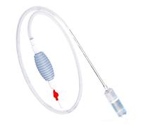 Limpiador de sifón de acuario - Tubo de eliminación de agua 2Point1M, herramienta de mantenimiento de tanques, manguera de control de flujo manual, ayuda de limpieza transparente | Betta Guppy