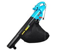 Limpiador de soplado eléctrico 2 en 1, recolector polvo al vacío/máquina sopladora, trituradora recolección hojas jardín, limpiador 3000W Para uso doméstico