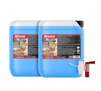 Limpiador de suelo Fresh Orange 2 x 5 litros, limpiador concentrado con agradable aroma a naranja para azulejos, laminado, parqué, piedra, PVC, linóleo, etc.