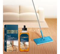 Limpiador de Suelos,2pc Fragrance Cleaning Care Solution,Limpiador Suelos Líquidos,Limpiador Suelos Brillante 5-en-1,Líquido Limpiador Y Cuidado Aromático,Quitamanchas Desodorizante Doble Acción