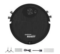 Limpiador de suelos autónomo: robot de navegación silencioso, colector de polvo inalámbrico, barredora inteligente de superficies | Solución sanitaria doméstica confiable para el trabajo diario de