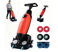 Limpiador De Suelos Comercial De 17 Pulgadas, Abrillantador De Suelos A Batería Con Rotación De 360°, Motor De 350 Rpm, Depósito De 2,3 Galones,Cobertura De 13000 Pies Cuadrados,Ideal Para Suelos