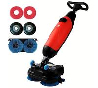 Limpiador de suelos comercial, limpiador de doble cepillo de 450 mm, tiempo de funcionamiento de 120 minutos e 1200 ㎡/h, tanque doble de 4,5 l/7,5 l, mini estropajo y pulidor para varios