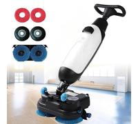 Limpiador de suelos comercial, pulidor eléctrico resistente, multifuncional para limpieza profunda de azulejos, lechada, madera dura y alfombras con cepillos dobles giratorios
