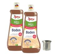 Limpiador de suelos Poliboy NCP - Limpiador universal para suelos como azulejos, laminados y vinilos - Limpieza profunda sin rayas con aroma fresco - 2 x 1 L - Incluye vaso dosificador