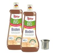 Limpiador de suelos Polliboy - Limpiador universal para suelos como baldosas, laminados y vinilo, limpieza profunda sin rayas, con aroma fresco, 2 x 1 L, incluye vaso dosificador