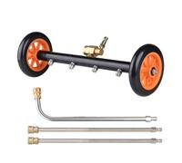 Limpiador de superficies bajos vehículos con hidrolimpiadora 16", cepillo agua, lavado suelos del chasis, conector rápido 1/4", Karcher Lavor(GRAY)