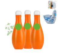 Limpiador de Taza de Inodoro Bowling Blue Bubble,Limpiador de Taza de Inodoro Automático de Larga Duración en Botella,Ambientadores de Inodoro, Removedor de Suciedad, Para Baños, Inodoros (3pcs)