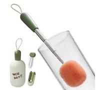 Limpiador de tazas, limpiador con mango ajustable, cepillo para tazas | Ideal para la familia, los amigos, los adultos, las mujeres, la casa, interiores, y los viajes
