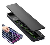 Limpiador de teclado, reposamuñecas ergonómico, reposamuñecas para teclado, kit de limpieza ergonómico suave y antideslizante para laptop, kit de herramientas de limpieza de puerto de carga para