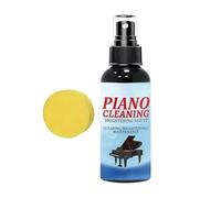 Limpiador de teclas de piano en aerosol - Solución líquida de 100 ml | Spray limpiador para piano con fina, elimina huellas dactilares y manchas | Para aulas, escenarios y conciertos
